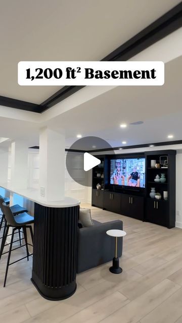 Basement Under Garage, Fireplace In Basement Ideas, Finished Basement Decorating Ideas, Small Basement Remodel Low Ceilings, Black And White Basement Ideas, Modern Basement Design Ideas, Large Basement Ideas Layout, Basement Layout Ideas Floor Plans, Black And White Basement