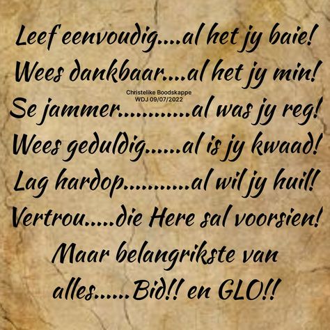 Daaglikse Inspirasie, Block Furniture, Christelike Boodskappe, Afrikaans Quotes, Cinder Block, Quotes Prayer, Bible Quotes Prayer, Diy Health, Christian Quotes