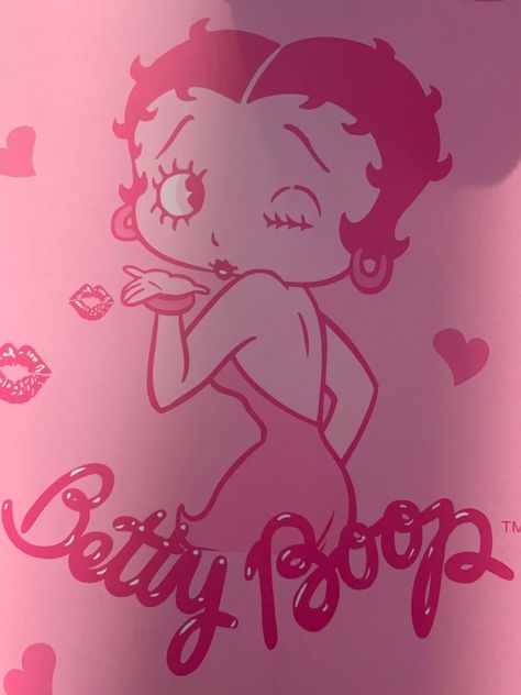 Betty Boop Posters, Betty Boop Pink, Betty Boop Classic, Soft Pink Theme, Betty Boop Art, Betty Boop Pictures, Wallpaper Stickers, Chicano Art, Iphone Wallpaper Tumblr Aesthetic