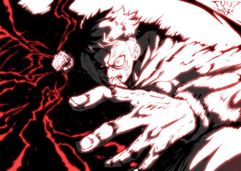 Yuji Itadori Rage, Black Flash Jjk, Black Flash Jujutsu, Yuji Itadori Black Flash, Yuji Black Flash, Jjk Black, Itadori Yuji Wallpaper, Cold Character, Rage Wallpaper