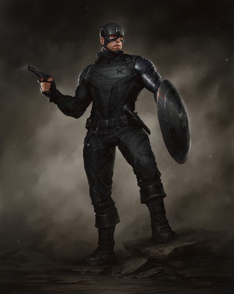 ArtStation - Bucky Barnes Captain America (Combat suit), Ivan Dedov Combat Costume, New Captain America, Captain America Suit, Stealth Suit, Captain America Art, Marvel Concept Art, Comic Costume, Bucky Barnes Captain America, Combat Suit