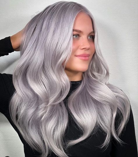 Silver Hair Color Formula, Guy Tang Hair, Natural White Hair, Heat Protection Spray, Pale Blonde Hair, Grey White Hair, Protection Spray, Temporary Hair Dye, Gorgeous Gray Hair