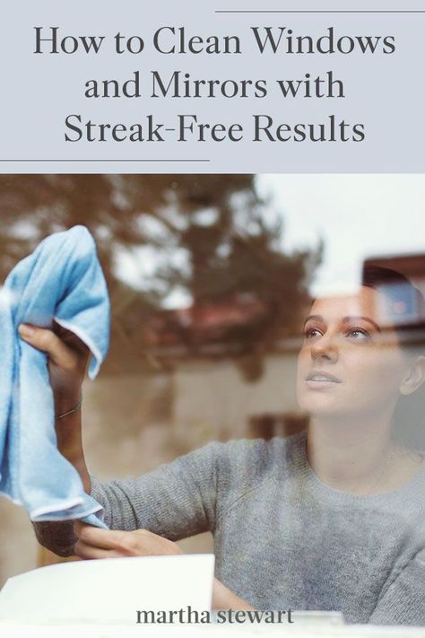 A smudge-free mirror, without fingerprints and water droplets, makes a room feel more polished. To effectively clean windows and mirrors without leaving behind any streaks, grab a pair of rubber gloves and follow the expert tips—they'll make the job easier. #marthstewart #cleaningtips #cleaning #decluttering #homecleaningtips How To Clean Glass Windows, How To Clean A Mirror Without Streaks, Cleaning Mirrors Best Way To, Best Way To Clean Mirrors, How To Clean Mirrors Streak Free, Cleaning Mirrors Without Streaks, Clean Mirrors Without Streaks, Mirror Cleaning Hacks, Sliding Mirror Wardrobe Doors