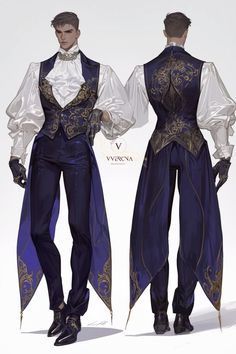 Prince Clothing Reference, Lord Outfit Male, Regal Fantasy Outfits Male, Prince Suit Drawing, Fancy Royal Outfits Male, High Fantasy Outfits Male, Russian Royalty Fashion Male, Noble Pose Reference, Victorian Man Fashion