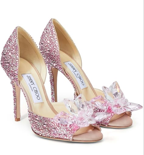 Jimmy Choo Cinderella Shoes, Jimmy Choo Bridal, Jeweled Shoes, Dr Shoes, Cinderella Shoes, Jimmy Choo Heels, Fancy Shoes, Spike Heels, Shoes Luxury