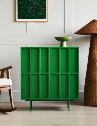 Billy Regal Hack, Estilo Kitsch, Hallway Inspiration, Furniture Dimensions, Regal Design, 아파트 인테리어, Green Cabinets, Fern Green, Decor Trends