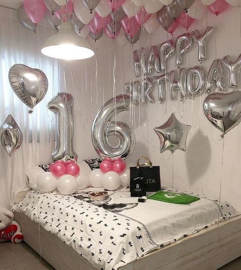 Music Party Theme Decoration, Birthday Room Surprise, 16th Birthday Decorations, Birthday Room Decorations, Proposal Planning, Music Themed Parties, Sweet 16 Decorations, Birthday Goals, Birthday Party For Teens