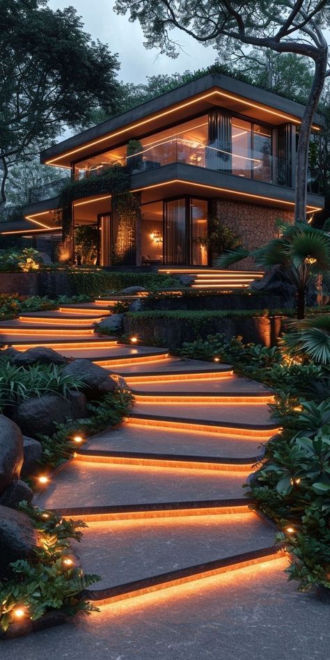 Most Beautiful Homes In The World, Beautiful House Vision Board, Most Beautiful Houses In The World, Dream Home Ideas Exterior, Beauty Vision Board Pictures, Dream Life Pictures, Dream House Wallpaper, Beautiful Houses Modern Luxury, Modern House With Garden