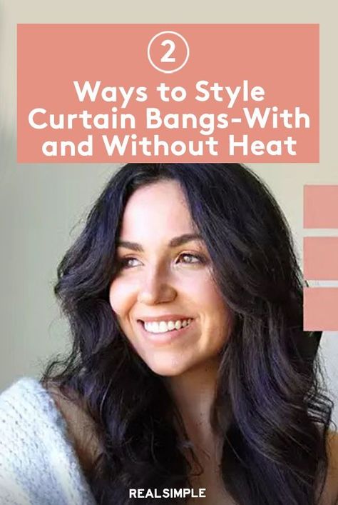 Ways To Style Curtain Bangs, Bangs Back, Curling Wand Set, Second Day Hairstyles, Best Hair Care Products, Face Framing Bangs, Heatless Curls, How To Style Bangs, Wand Curls