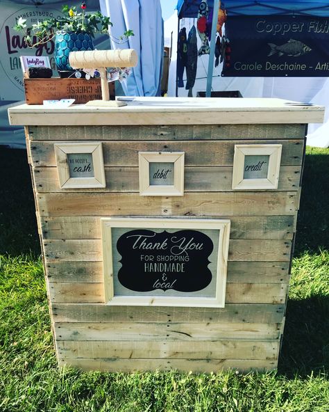 Check Out Stands For Craft Shows, Diy Foldable Checkout Stand, Vendor Event Checkout Stand, Outdoor Boutique Display Ideas, Portable Checkout Stand, Folding Checkout Stand, Craft Show Checkout Stand, Checkout Stand Craft Fair, Check Out Stand Craft Show