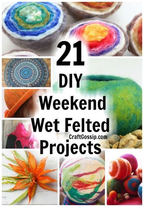 Patchwork, Felting Ideas For Beginners, Wet Felting Tutorial, Felted Balls, Felted Projects, Felt Basket, Needle Felting Tutorial, Felted Bowls, Animal Eyes