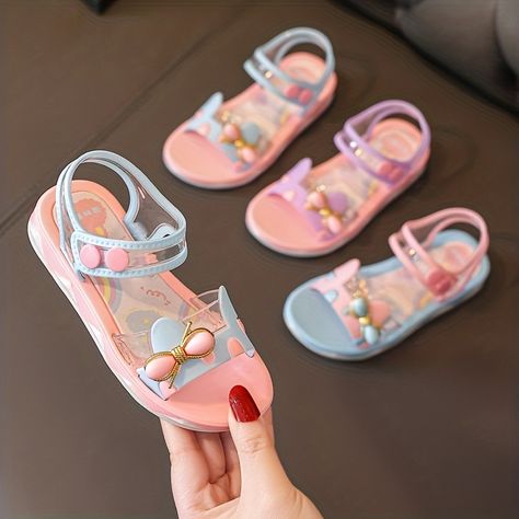 Faster shipping. Better service Shower Slippers, Flower Sandals, Baby Sandals, Purple Shoes, Rubber Shoes, Kids Sandals, Girls Sandals, Princess Style