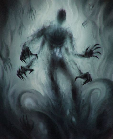 Demon Art Dark, Shadow Person Art, Shadow Oc, Monsters In The Dark, Shadows Artwork, Shadow Creatures, Monsters Art, Shadow Monster, Dark Creatures