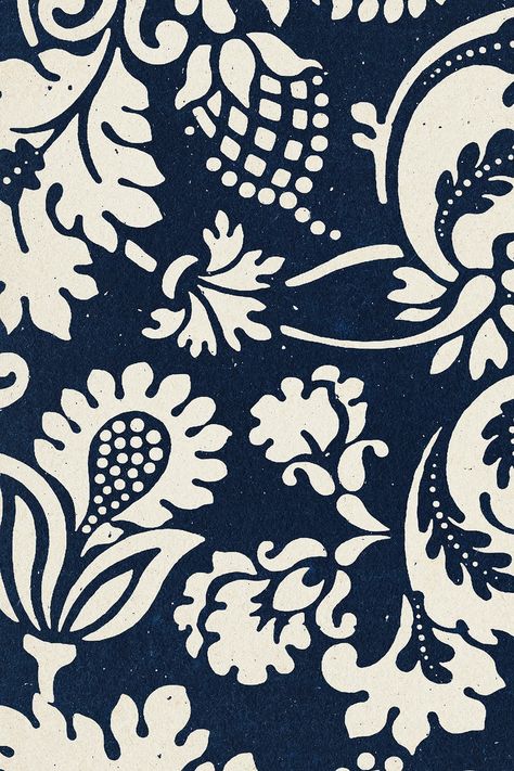 William Morris floral background indigo botanical pattern remix illustration | free image by rawpixel.com / Tang Leafy Background, Ethnic Print Pattern, William Morris Patterns, Paisley Wallpaper, Free Illustration Images, Indigo Prints, William Morris Art, Art Nouveau Floral, Vector Background Pattern