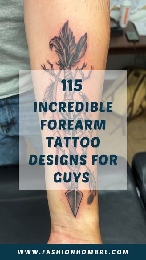 Creative Tattoo Ideas For Men Unique, Small Forearm Tattoo Men Ideas Unique, Tricep Tattoo Men Ideas, Modern Tattoo Men, Men Forearm Tattoos Ideas Design, Forearm Tattoos Men Unique, Forearm Tattoo Designs Men, Forarms Tattoo Designs Men, Forearm Tattoo Men Ideas