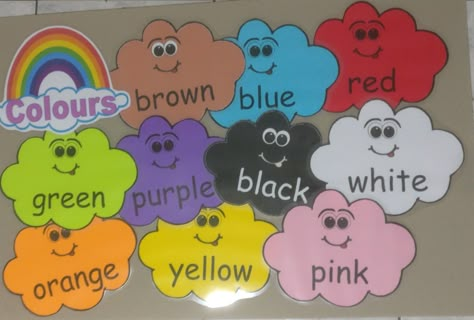 Pre Primary Class Decoration Ideas, Pp2 Class Decorations, Colours Chart For Preschool, School Charts Ideas Classroom, Class Decoration Ideas Preschool, Nursery Class Decoration, Fun Worksheets For Kids, School Art Activities, Classroom Charts