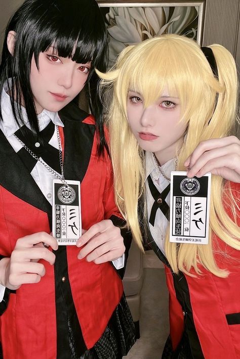 Kakegurui Cosplay, Cosplay Couple, Anime Cosplay Ideas, Kawaii Cosplay, Yumeko Jabami, Cosplay Characters, Amazing Cosplay, Anime Costumes, Anime Hair