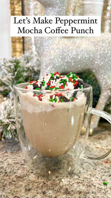 Jamie Tarence/Family Savvy on Instagram: "A few weeks ago, I shared how to make Coffee Punch, and so many of you enjoyed that, that I decided to make a Christmas version!😘This Peppermint Mocha Coffee Punch will be PERFECT for any Christmas party!🎄 . . All you need are 6 ingredients: cold brew coffee, milk, ice cream, peppermint extract, vanilla extract, and chocolate syrup. (For the coffee, I used @lacolombecoffee. For the syrup, I used @torani.)🙌 . . You can customize this coffee punch to YO Peppermint Mocha Coffee, Christmas Morning Punch, Family Savvy, Easy Party Punch, Coffee Punch, Festive Holiday Drinks, Peppermint Coffee, Starbucks Holiday Drinks, Peppermint Extract