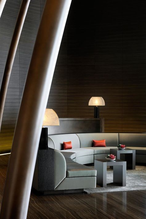 Aman Hotels, Hotel Executive Lounge, Aman Hotel New York, Armani Hotel Dubai, Hotels In Dubai, Air Lounge, Amazing Interior Design, Milan Hotel, Armani Hotel