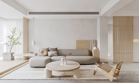 Muji Interior, Muji Home, Japandi Living Room, Japandi Interior Design, Japandi Living, Wood Interior Design, Beige Living Rooms, Custom Furniture Design, Interior Minimalista