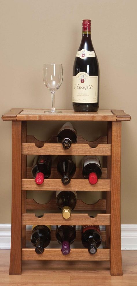 Make A Wine Rack, Beer Rack, Wine Rack Table, Canadian Woodworking, Wine Rack Plans, Wine Rack Design, Pallet Wine Rack, Pallet Wine, Pallet Projects Easy