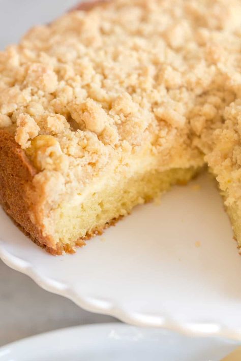 Lemon Coffee Cake with Cream Cheese Filling 6in Cake, Apple Streusel Cake, Cornmeal Cake, Lemon Blueberry Bundt Cake, Lemon Coffee, Crumb Coffee Cakes, Cream Cheese Coffee Cake, Streusel Cake, Almond Pound Cakes