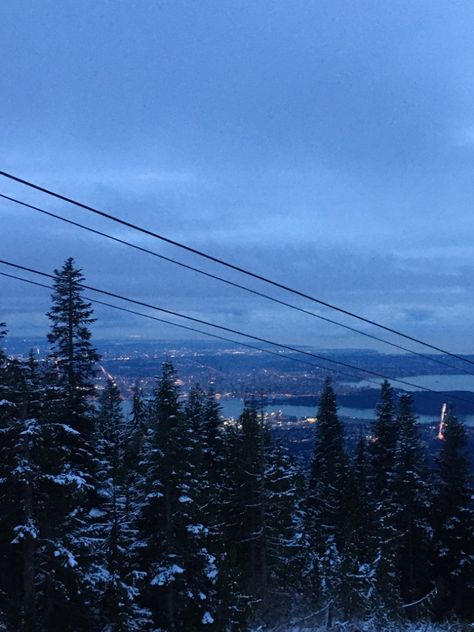 North Vancouver Aesthetic, Obsession Core, Grouse Mountain Vancouver, Vancouver Winter, Becka Mack, Mountains At Night, Grouse Mountain, Consider Me, Scenery Photos