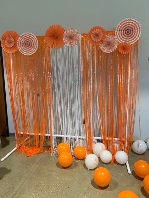 Orange And White Birthday Decorations, Whataburger Party Theme, Orange Crush Theme Party, Orange And White Party Decor, Orange Birthday Party Theme, Orange Birthday Theme, Orange Birthday Party Decorations, Whataburger Birthday Party, Orange Theme Birthday Party