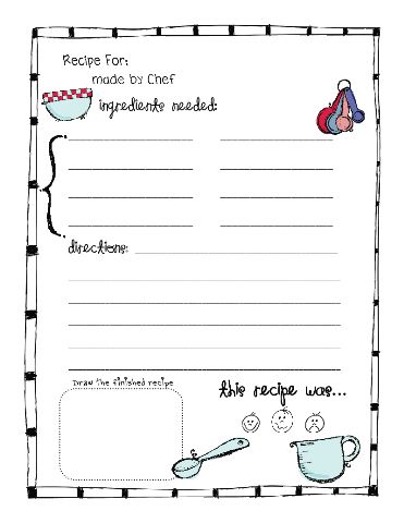 Recipe Sheets Template, Recipe Binder Printables, Recipe Sheet, Diy Cookbook, Broiler Chicken, Tattooed Teacher, Recipe Book Diy, Recipe Book Templates, Procedural Writing