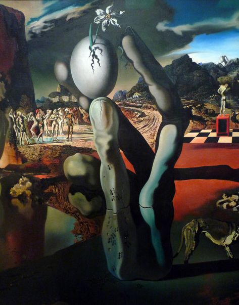 Salvador Dalí, Metamorphosis of Narcissus, 1937, oil on canvas, 51.1 x 78.1 cm (Tate Modern, London) Learn More on Smarthistory Metamorphosis Of Narcissus, Salvador Dali Artwork, Dali Artwork, Salvador Dali Paintings, Salvador Dali Art, Dali Paintings, Dali Art, René Magritte, Surrealism Painting