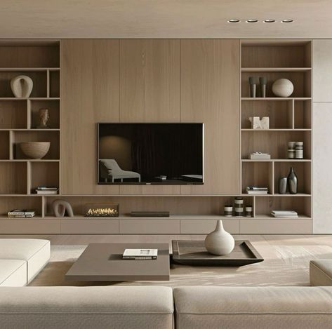 Library Wall With Tv, Living Room Tv Cabinet Designs, Built In Tv Wall Unit, Modern Tv Room, Tv Fal, Wall Unit Designs, Modern Tv Wall Units, Living Room Wall Units, Tv Cabinet Design