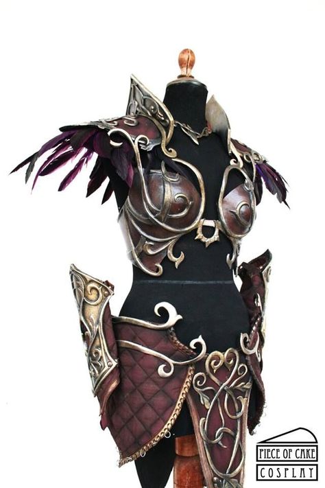 Female Armor Dress, Ren Faire Wedding, Legend Of Spyro, Foam Armor, Armor Dress, Elf Cosplay, Warrior Outfit, Armor Clothing, Female Armor