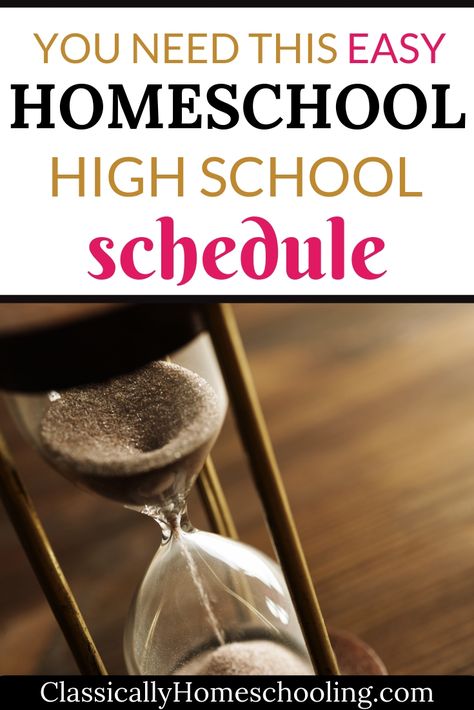 Homeschooling Teenagers, High School Schedule, Schedule School, High School Curriculum, Importance Of Time Management, How To Start Homeschooling, School Schedule, Homeschool High School, Homeschool Schedule