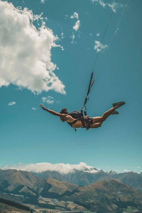 "Experience the ultimate adrenaline rush with bungee jumping in New Zealand! 🌍🪂 Leap off stunning heights, feel the thrill of freefall, and enjoy incredible views. 🤩💥 #NewZealandBungee #AdrenalineRush #ExtremeAdventure" Bunji Jumping Aesthetic, Bungee Jumping Aesthetic, Adrenaline Rush Aesthetic, Adrenaline Aesthetic, Jumping Aesthetic, Extreme Adventure, Adrenaline Rush, Bungee Jumping, Travel Goals