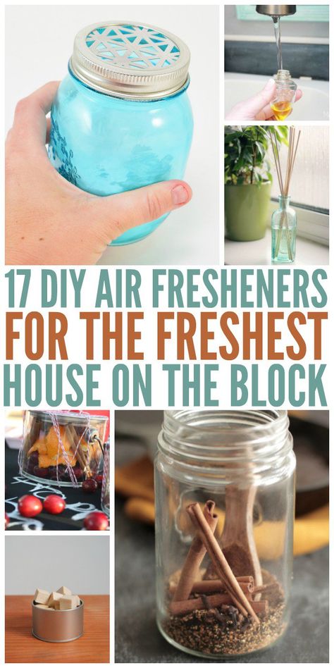 Wanting to freshen your home without all the crazy chemicals? Here are some great DIY air fresheners that will make you home smell amazing! Half the cost and no harmful chemicals! Room Deodorizer, Homemade Air Freshener, Diy Deodorant, Diy Air Freshener, House Smell Good, Homemade Diy, Safe Cleaning Products, Diy Spring, Cleaning Recipes