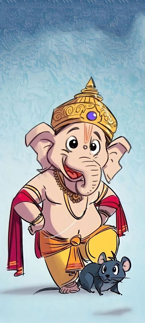 Ganpati Character Design, Ganesha Cartoon Wallpaper, Ganpati Bappa Cartoon Images, Ganesh Ji Cartoon Images, Ganesh Ji Illustration, Ganpati Cartoon, Muruga Painting, Vinayaka Paintings, Cute Wallpapers God