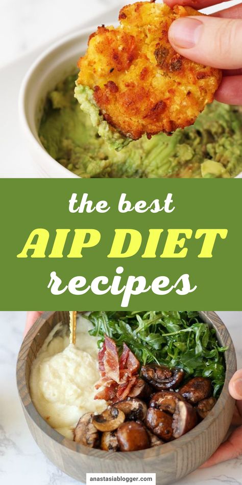 Get the best AIP recipes for your Autoimmune protocol diet Meal plan. Reduce inflamation and achieve a stable remission of the autoimmune disease! #aipdiet #aiprecipes Autoimmune Protocol Diet Snacks, Pandas, Hashimotos Disease Recipe, Low Calorie Aip Recipes, Aip Foods To Eat, Auto Immune Diet Recipes, Meals That Heal, Auto Immune Protocol Diet Recipes, Best Aip Recipes