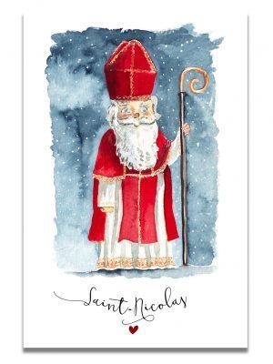 Poster Price, St Nicolas, Saint Nicolas, Art Carte, December Daily, Pastel, Illustrations, Disney Princess, France