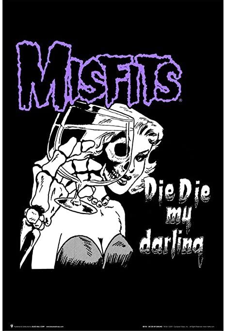 Misfits Band Art, Misfits Poster, Glenn Danzig Misfits, Misfits Skull, Misfits Band, Danzig Misfits, Horror Punk, Punk Poster, Black Light Posters