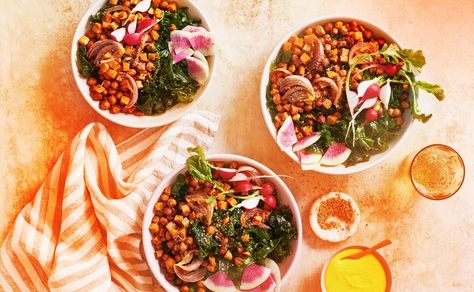 "New Whole30" Macrobiotic Bowl Recipe | KCM Macrobiotic Bowl, Sweet Potato And Chickpeas, Kale Sweet Potato, Sweet Potato Dishes, Nutrition And Mental Health, Healthy Weeknight Dinners, Elimination Diet, Bowl Recipe, Potato Dishes