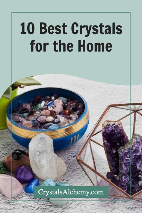 Adding crystals to your home decor is a great way to add some extra sparkle and vitality to your space. Here, we’ll take a look at some of the best crystals for the home, and how they can help you create a more harmonious and vibrant space. With these helpful tips, you’ll be sure to find the perfect crystals for your own personal haven. #CrystalsForTheHome #CrystalsForHomeDecor #HomeDecor Crystal Placement In Home, Home Crystals, Crystal Placement, Create Positive Energy, Best Healing Crystals, Power Of Crystals, Teen Witch, Best Crystals, Home Energy