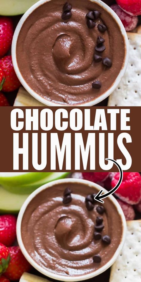 Don’t cringle with the idea of chocolate hummus. Trust me, this is the best dessert hummus aka dessert dip you’ll make. #chocolatedip #dip #desserts #dessertdip #chocolatehummus #desserthummus #browniebatterhummus #snacks #chickpeas #dips #fruits #dessertplatter Chocolate Hummus Recipes, Bougie Brunch, Keto Prep, Dessert Hummus Recipe, Brownie Batter Hummus, Delicate Desserts, Chocolate Hummus, Hummus Recipe Homemade, Dessert Dip