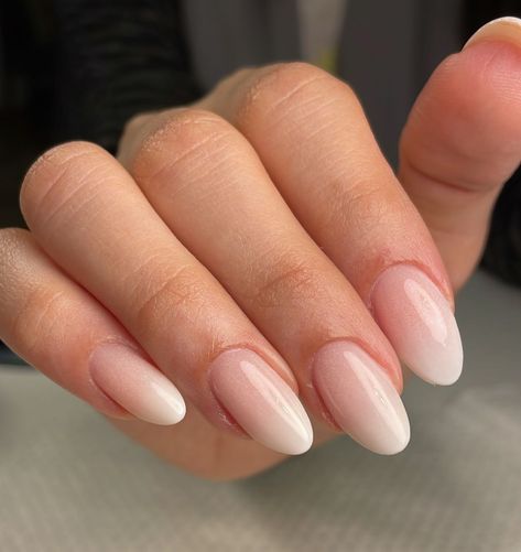 French Nail Extensions, Faded French Nails, Faded French, Overlay Nails, Engagement Nails, Nail Goals, Nail Decor, Girl Nails, Gel Nail Extensions