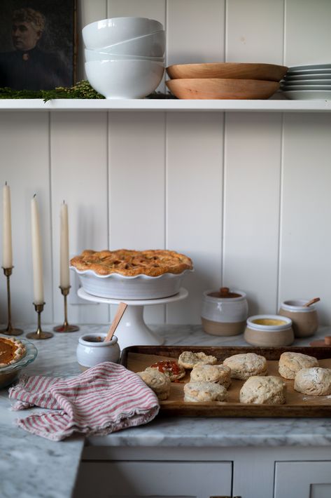 holiday baking in our Farmhouse kitchen - www.thegritandpolish.com The Grit And Polish, Grit And Polish, Sourdough Biscuits, Baking Aesthetic, Simple Holiday Decor, Simple Decorating, Organized Pantry, Natural Recipes, 2023 Mood