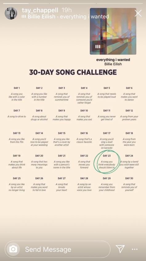 Billie Eilish 30 Days Challenge, 30 Day Song Challenge, Song Challenge, 30 Day Challenge, Billie Eilish, Karaoke, 30 Day, Singing, Songs