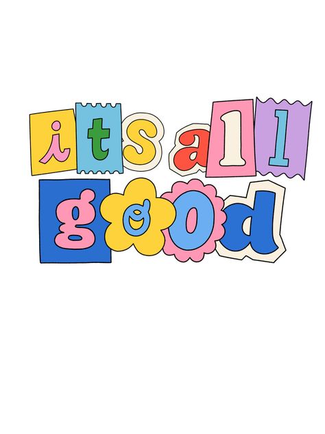 cute sticker with good vibes Sticker Typography, Cool Background, Ipad Air Wallpaper, Its All Good, Png Text, Text Fonts, Cool Backgrounds, Art Business, Aesthetic Stickers