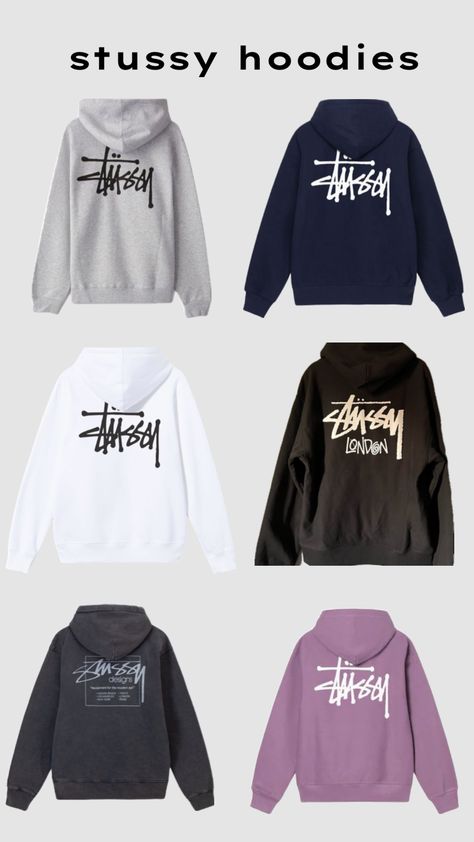 #stussy #stussyhoodies #stussyoutfit #y2khoodie Stussy Clothing, Stussy Hoodie, Trendy Hoodies, Stylish Hoodies, Y2k Hoodie, Fits Clothes, Stockholm Fashion, Fashion Wishlist, Simple Trendy Outfits