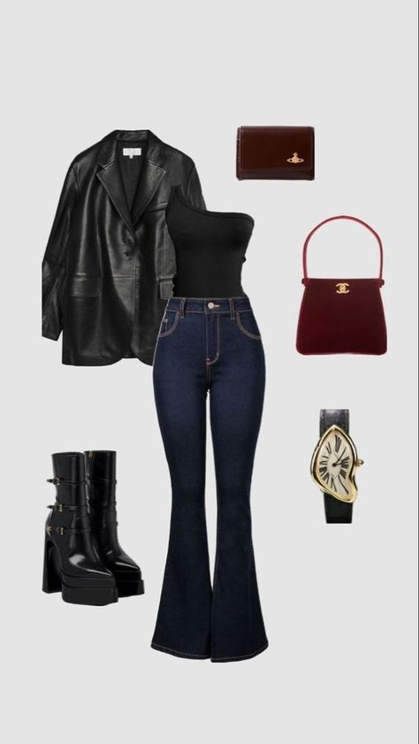 Outfits With Black Boots Heels, Outfit With Black Heel Boots, Classic Outfits Ideas, Supervisor Outfit Womens Casual, Classy And Cool Outfits, Heel Boots With Dress, Clothes For Straight Body Shape, Top With Shirt Outfit, Outfits For Short Petite Women