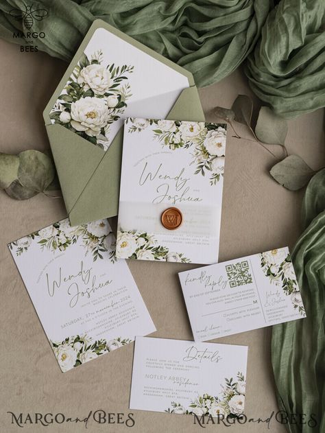 Are you planning a summer outdoor wedding and looking for the perfect invitations to match your theme? Look no further than sage green wedding invitations. Sage green is a versatile color that beautifully complements the natural surroundings and sets the tone for a romantic and ethereal outdoor celebration. Why opt for sage green wedding invitations? First and foremost, sage green is a soothing and calming color that exudes a sense of tranquility. It evokes a feeling of nature and freshness, whi Sage Wedding Invite, Sage Green Wedding Invitations, Sage Green Wedding Theme, Romantic Wedding Stationery, Paper Wedding Invitations, Handmade Wedding Stationery, Wedding Invitations Uk, Mountain Wedding Invitations, Stylish Wedding Invitation