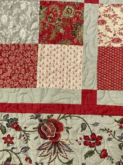 Patchwork, French Country Quilts Pattern, French General Quilts Ideas, French General Quilts Pattern, French General Quilts, French Country Quilt, French General Fabric, French Quilt, Charm Pack Quilt Patterns